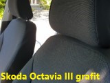Uszyte Pokrowce samochodowe Skoda Octavia III grafit 2018 