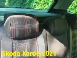 Uszyte Pokrowce samochodowe Skoda Karoq 2021 tylne fotele samodzielne