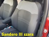 Uszyte Pokrowce samochodowe Dacia Sandero III 2021 szara
