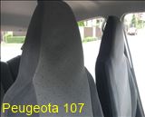 Uszyte Pokrowce samochodowe Peugeot 107