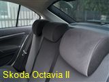 Uszyte Pokrowce samochodowe Skoda Octavia II szary welur