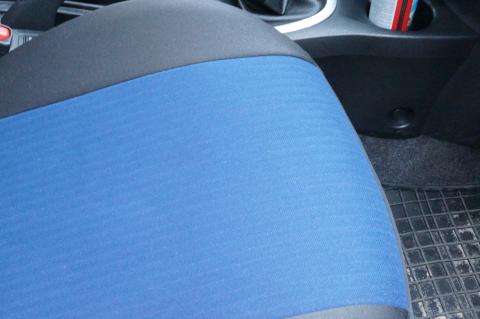 Pokrowce samochodowe Nissan Note II tkanina niebieska 211,4
