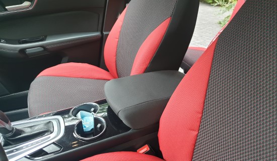 Pokrowce samochodowe S-Max II 2016 boki czerwone 434,1