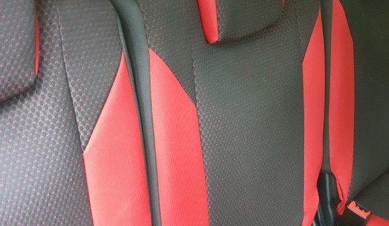 Pokrowce samochodowe S-Max II 2016 boki czerwone 434,12